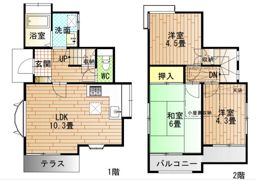 手広2丁目貸家の間取り画像