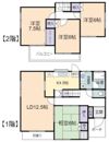 毛利台三丁目貸家の間取り画像
