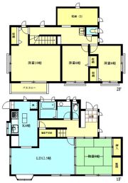 古樫貸家の間取り画像