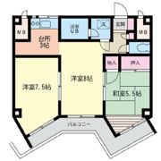 座間ライフマンションの間取り画像