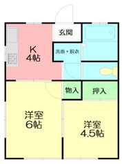 サンライズ戸室の間取り画像