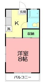 コーポ青木の間取り画像