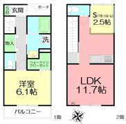 メゾンシュマン鵠沼の間取り画像
