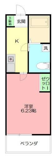 クロノス本厚木の間取り画像