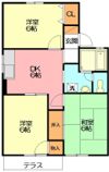 コーポ桜井Bの間取り画像