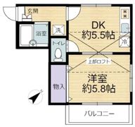 コーポ温水の間取り画像
