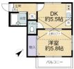コーポ温水の間取り画像