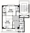 ビレッジハウス戸川2号棟の間取り画像