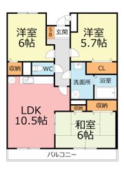 サンセールシマダの間取り画像