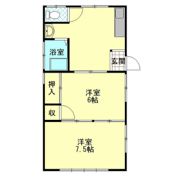 水引中村貸家 東棟の間取り画像