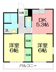 メープルハイツAの間取り画像