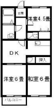 フェリース露木Aの間取り画像
