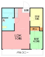 コーポ田中の間取り画像