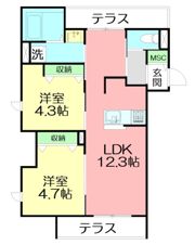 （仮称）鵠沼海岸7丁目メゾンの間取り画像