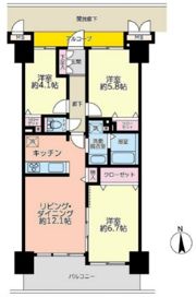 サーパス本厚木の間取り画像