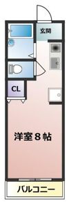 コーポK＆Uの間取り画像
