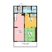 大橙アパートの間取り画像