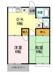 グランデュール福山Bの間取り画像