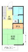 美登利ハイツの間取り画像