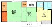 府川アパートの間取り画像