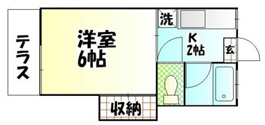 サンテラス第2の間取り画像
