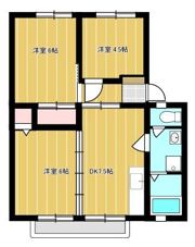 アールヒルズBの間取り画像