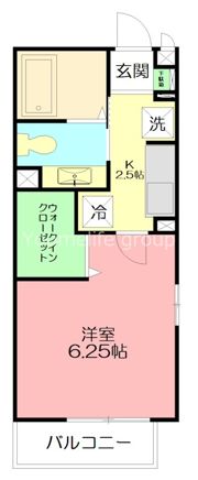 グランモア柳川Bの間取り画像