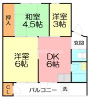 川上団地壱八号棟の間取り画像