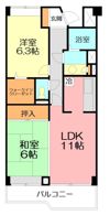 内藤マンションA棟の間取り画像