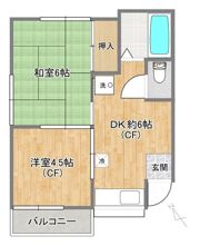舩木コーポの間取り画像