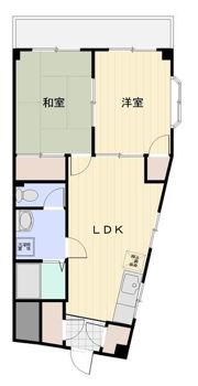 ハピネスハイツの間取り画像