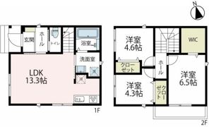 フロールF棟の間取り画像