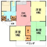 新倉ハイツの間取り画像