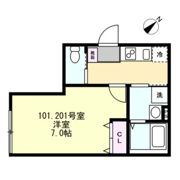（仮称）藤沢本町Bアパートの間取り画像
