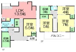 吉田町1188－3貸家の間取り画像