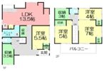 吉田町1188－3貸家の間取り画像