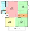 ハイツ田園Aの間取り画像