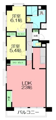 グランドエンブレム横浜の間取り画像