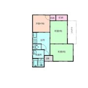 鳶尾青木貸家の間取り画像