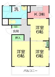 メゾン足柄の間取り画像