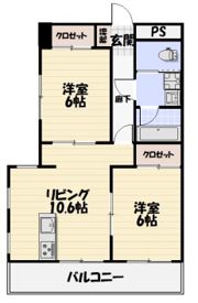 レジデンス花の木の間取り画像