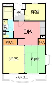 城山松本マンションの間取り画像