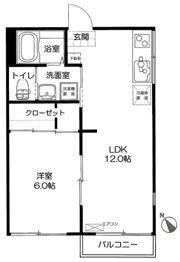 桜花園ハイツの間取り画像