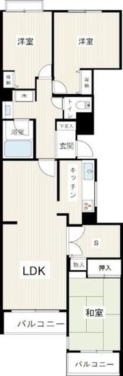 クリオ鎌倉笛田の間取り画像