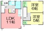 今泉2丁目テラスハウスの間取り画像