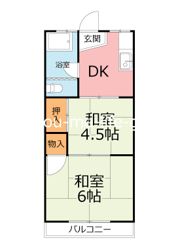 花園コーポの間取り画像