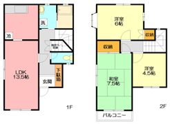 小台 貸家の間取り画像