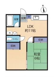 小川コーポの間取り画像