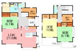 伊勢原市神戸貸家の間取り画像