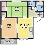 クローバーハイツBの間取り画像